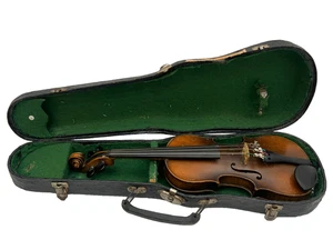 Antiguo violín Antonius Stradivarius copia, hecho en Checoslovaquia ~ años 20 - Imagen 1 de 9
