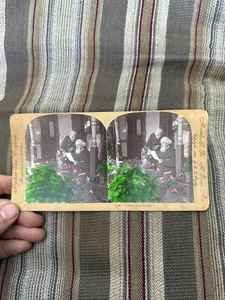 Vintage KEYSTONE Stereoview BRIEF VON UNSEREM JUNGEN Farbe - Bild 1 von 4