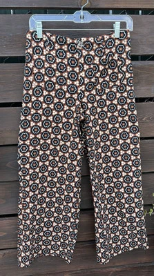 Pantalones elásticos florales de pierna ancha estilo anthropologie Jules & Leopold *Talla pequeña Foto 1 de 4