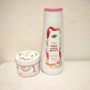 DOVE Limited Edition Holiday Sugar Cookie Sprinkle Body Scrub & Wash - Picture 1 of 9
