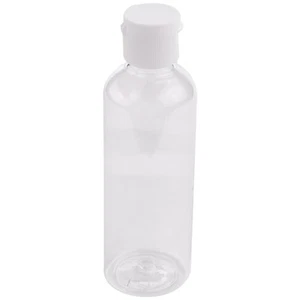 1X(4 X 100 Ml Kunststoff Klar Flip Flaschen Shampoo Lotion Kosmetik B6679 - Bild 1 von 8