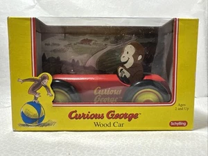 Curious George Wood Car by Schylling /ages +2 /collector item - Bild 1 von 12