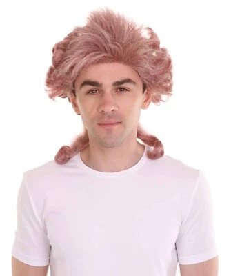 Adult Men's Mixed Color Colonial Historical Curly Wig, HM-912A - Image 1 of 4