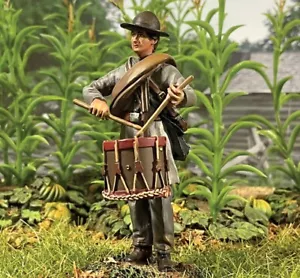 BATERISTA DE INFANTERÍA CONFEDERADO DE GUERRA CIVIL BRITÁNICA 31167 ABRIGO DE ROCK - Imagen 1 de 3