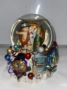 Globo Vintage Christopher Radko Millennium 2000 Capodanno Musicale Glitter - FUNZIONA! - Foto 1 di 6