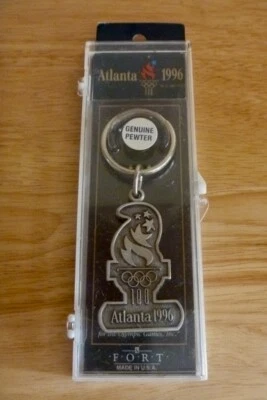Atlanta Olympics 1996 genuine Pewter Key Chain USA with case - Image 1 of 4