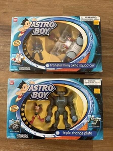 ASTRO BOY Transforming Akita Squad Car Pluto & Triple Change Pluto. 2004 BanDai - Picture 1 of 7