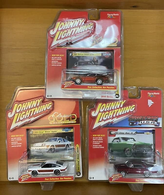 Johnny Lightning 2016 Lot Of 3 ‘67 Chevy Nova, ‘81 Datsun, ‘80 Chevy New Sealed - Image 1 of 4