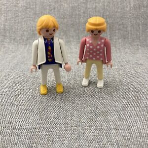Playmobil Figures Couple Man Woman Blond