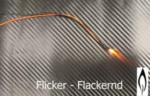 LED 5 mm ORANGE FLICKER FLACKERND 6-12 Volt Modell-Beleuchtung Krippe Feuer - Bild 1 von 1