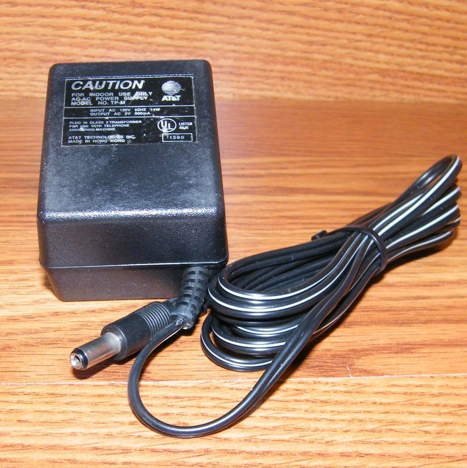 Genuine AT&T (TP-M) 9V 800mA 14W 60Hz AC Adapter Power Supply Charger **READ**  - Image 1 of 1