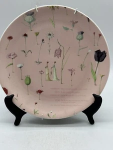 Portmeirion UP THE GARDEN PATH Ladies Flowers Words Salad Plate 9" - Picture 1 of 8