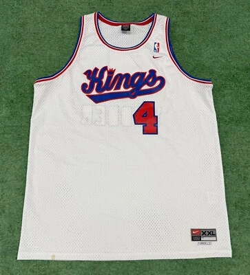 Футболка Nike Chris Webber Sacramento Kings ретро NBA 2XL белая баскетбольная - Изображение 1 из 4