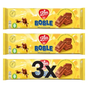 3x Freia Boble Melkesjokolade 200 g - Chocolate con leche noruego - Imagen 1 de 3