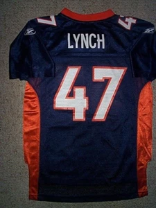 REEBOK Denver Broncos JOHN LYNCH nfl Jersey YOUTH KIDS BOYS (m-med-medium) - Picture 1 of 3