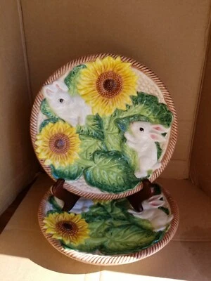 2шт STRATA GROUP пасхальный кролик банкет 8 1/2» пустынная пластина  - Изображение 1 из 4