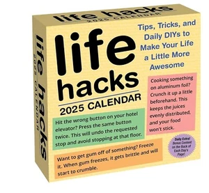 Life Hacks 2025 Day-To-Day Calendar 2025 Desk Calendar - Picture 1 of 5