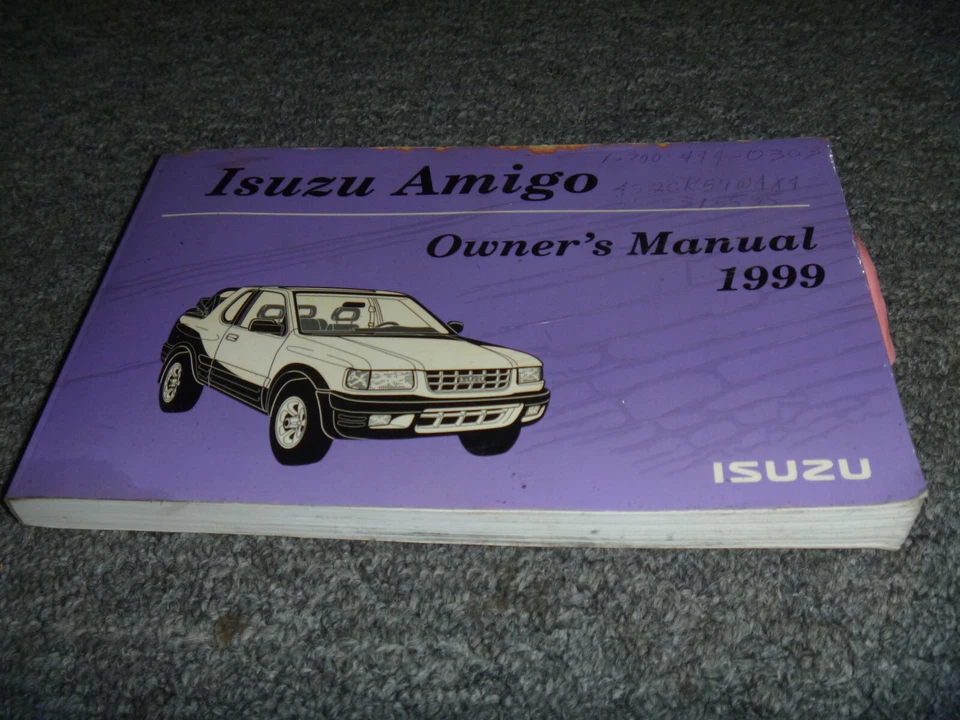 1999 Isuzu Amigo Hardtop 4WD 2.2L 3.2L V6 Owner Operator Manual User Guide xz - Image 1 of 1
