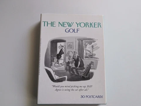 NIB The New Yorker Golf Postcards Count Of 30 - 15 Designs Cover