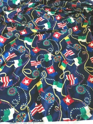 Omega Textile Nautical Flag Sewing Fabric 34" x 61" - Image 1 of 3
