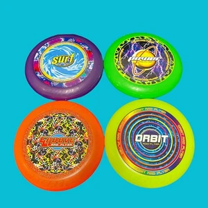 Frisbee Ja-Ru Flyer Lot of 4 Summer Fun Flying Disc Toy Fun at Park & Beach New - Picture 1 of 4