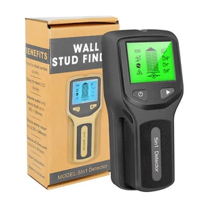 5 in 1 rilevatore digitale borchie legno filo metallo rilevatore LCD sensore a parete scanner K7J2 - Foto 1 di 11