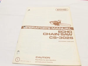 Echo Kioritz Kettensäge CS-302S Bedienungsanleitung - Bild 1 von 5