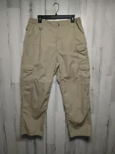 5.11 Tactical Pants Men Size 36X30 Khaki Beige Cargo Rip Stop (34x29.5) - Picture 1 of 9