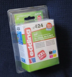 Edding 424 ersetzt HP364XL neu OVP black cyan magenta yellow - Bild 1 von 6