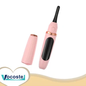 Piece of 1 Women Heated Eyelash Curler Lash Curlers for Quick Curling Pink - Picture 1 of 8