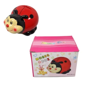 Childrens Money Saving Bank LadyBird Piggy Bank Ceramic For Kids 10 x 7cm - Picture 1 of 1