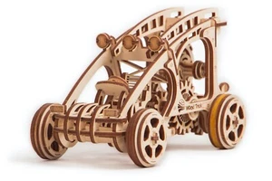 Wooden 3D Puzzle Model Kit Wood Trick Buggy Wagon Car Mechanical For Adults Kits - Picture 1 of 8