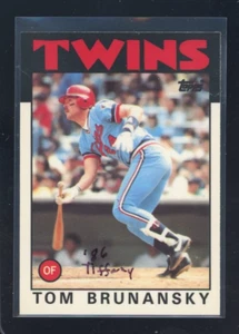 VERY RARE Tom Brunansky 1986 Topps Tiffany Card #565 NM-MT TWINS 1/5,000 - Picture 1 of 2