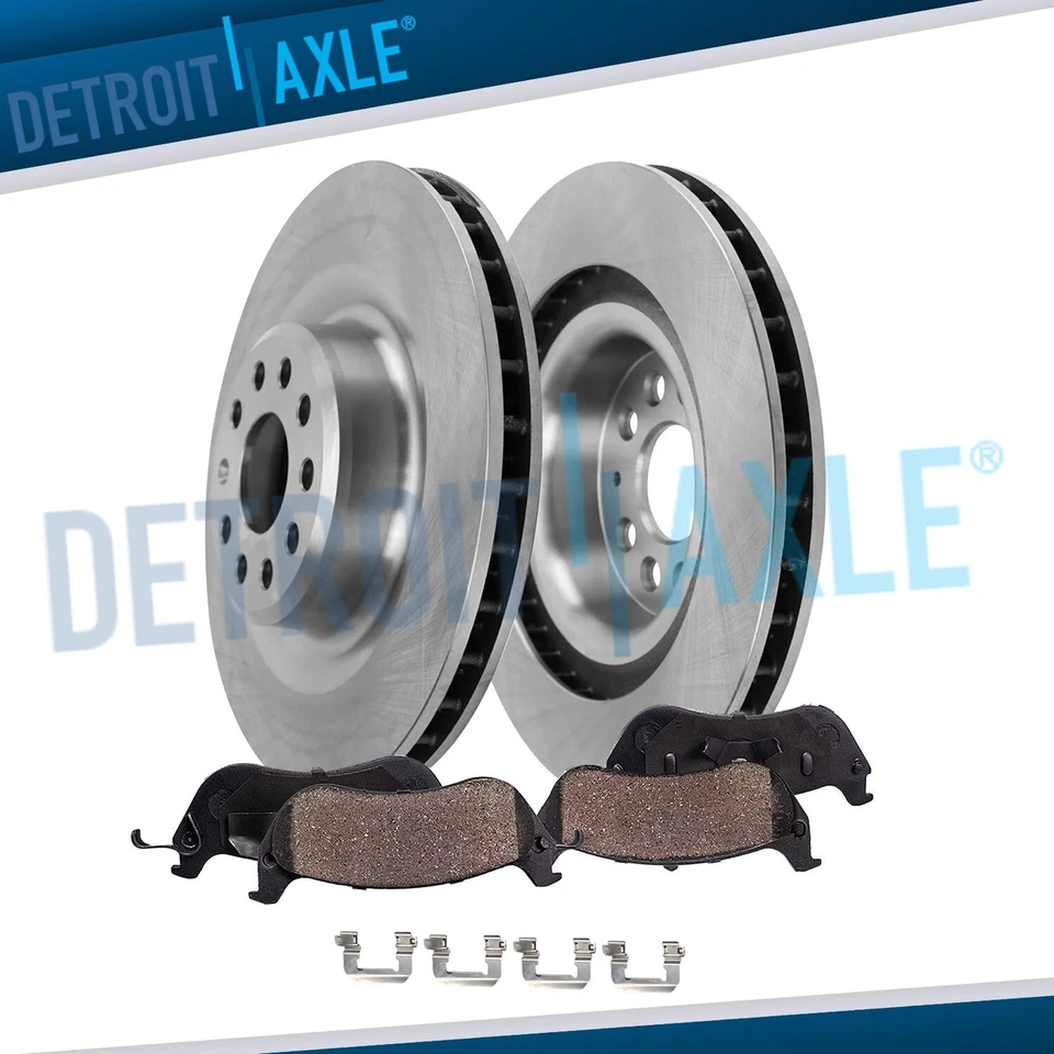 Rear Disc Brake Rotors Ceramic Brake Pads for 2017 - 2019 Tesla Model S Model X - Image 1 of 4