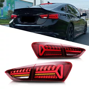 Set LED Tail Light For Chevrolet Malibu 2016-2022 Rear Signal Brake Stop Lamp US - Picture 1 of 5