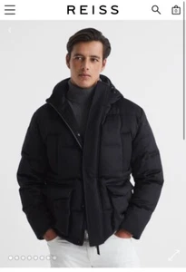 Reiss cashmere puffer navy - Picture 1 of 10