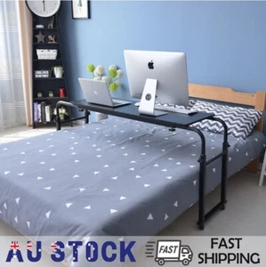 Adjustable Overbed Desk Table Mobile Laptop Stand Home Office Mobile Workstation - Picture 1 of 7