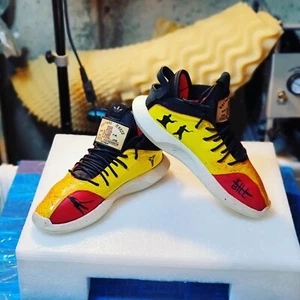 Adidas Crazy1 custom black mamba Kill Bill edition Kobe Basketball Size 10.5 - Picture 1 of 4