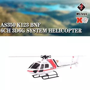 Wltoys XK AS350 K123 6CH 3D 6G Sistema RC Helicóptero BNF Compatible FUTABA S-FHSS - Imagen 1 de 10