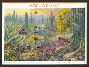 OddLots:™ 476-3293 • S C #3293, 33¢ Sonoran Desert, Pane of 10 Types, Comb Ship - Picture 1 of 1