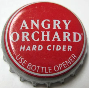 SIDRA DURA ANGRY ORCHARD, ABRIDOR DE USO, CORONA ROJA, TAPA DE BOTELLA, CINCINNATI, OHIO - Imagen 1 de 1