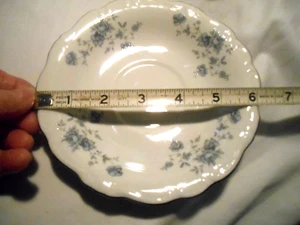 4 Johann Haviland Blue Garland Bavaria Germany Untertasse Teller 6 1/4" - Bild 1 von 3