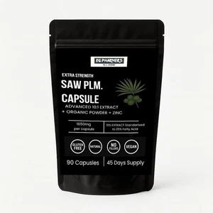 292) Saw Palmetto PLM Capsules 3300mg Daily Strength 10:1 Extract RRP £25 - Picture 1 of 8