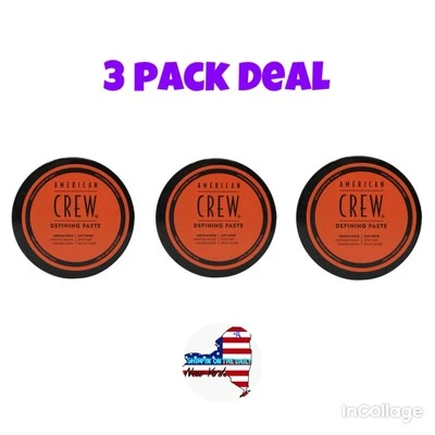 (3 Jars) American Crew Defining Paste 3 Oz NEW 3 Jar LOT of Hair Styling Product - Image 1 of 3
