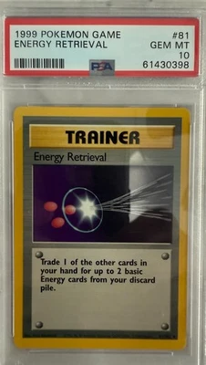 1999 Pokemon Game Energy Retrieval Gem Mint 10 - Image 1 of 2
