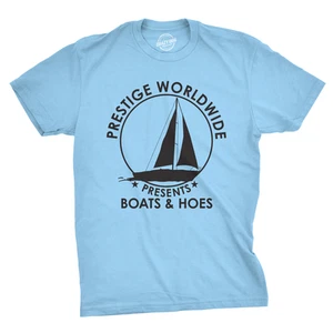 Camiseta Para Hombres Prestigio Mundial Divertida Genial Barcos y Azadas Gráfico Humor Camiseta - Imagen 1 de 16