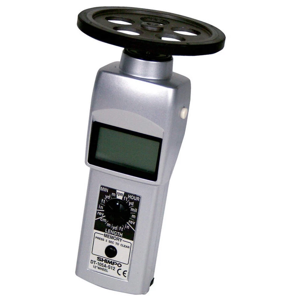 SHIMPO DT-105A-S12 Tachometer, +/-0.006% RPM Acc, LCD 21YD68