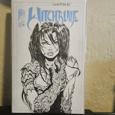 WITCHBLADE #1 Facsimile Cvr C  Sketch By Creation80 Image Comics 2025  - Image 1 of 2