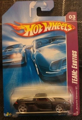 Hot Wheels 2008 Team: Exotics Series #115 Porsche Carrera GT negro PR5s Foto 1 de 2