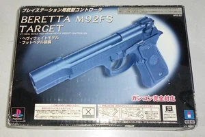 Hori GunCon Beretta M92FS Target PS1 Light Gun mit Fußpedal Analog CRT Only - Bild 1 von 3